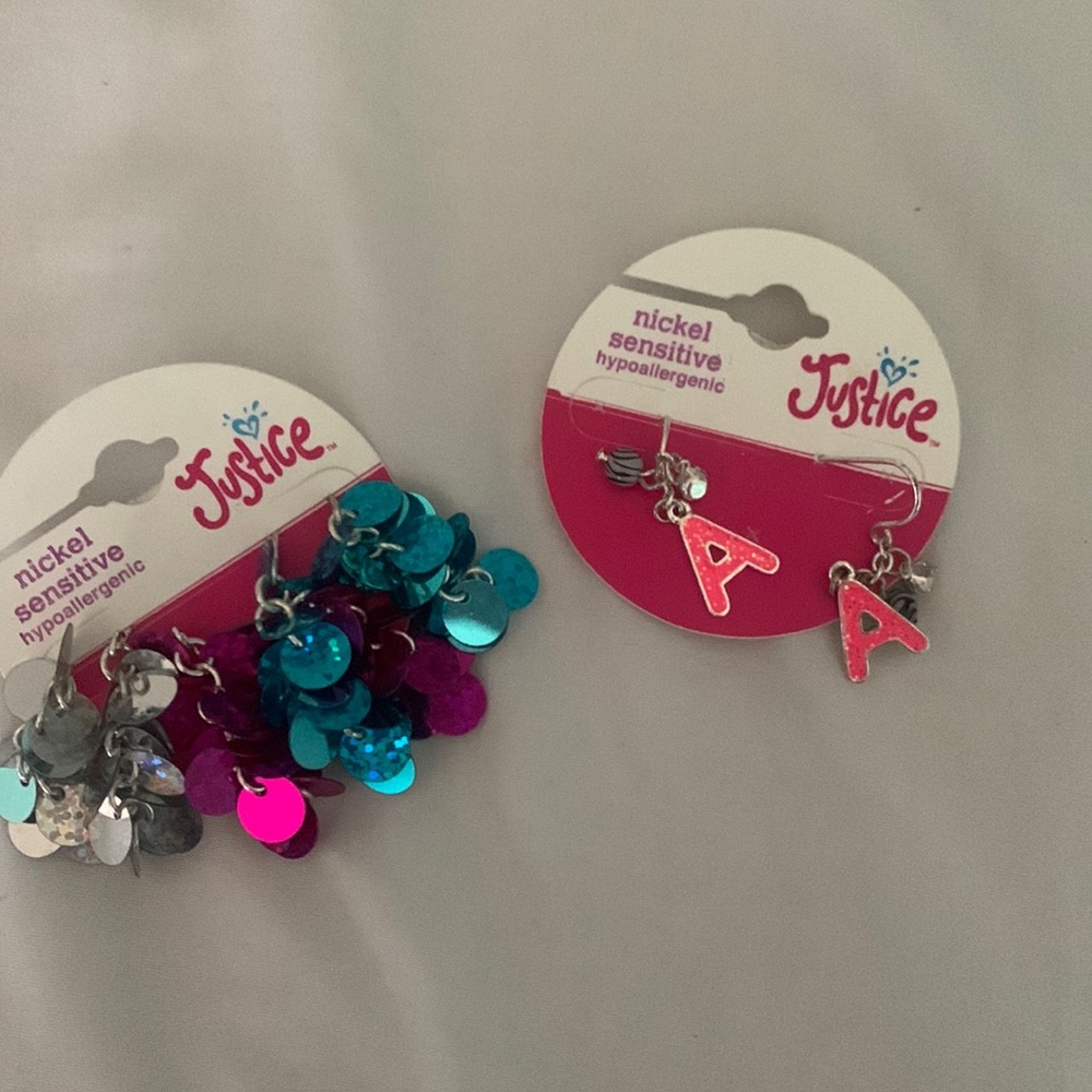 Justice dangle earrings